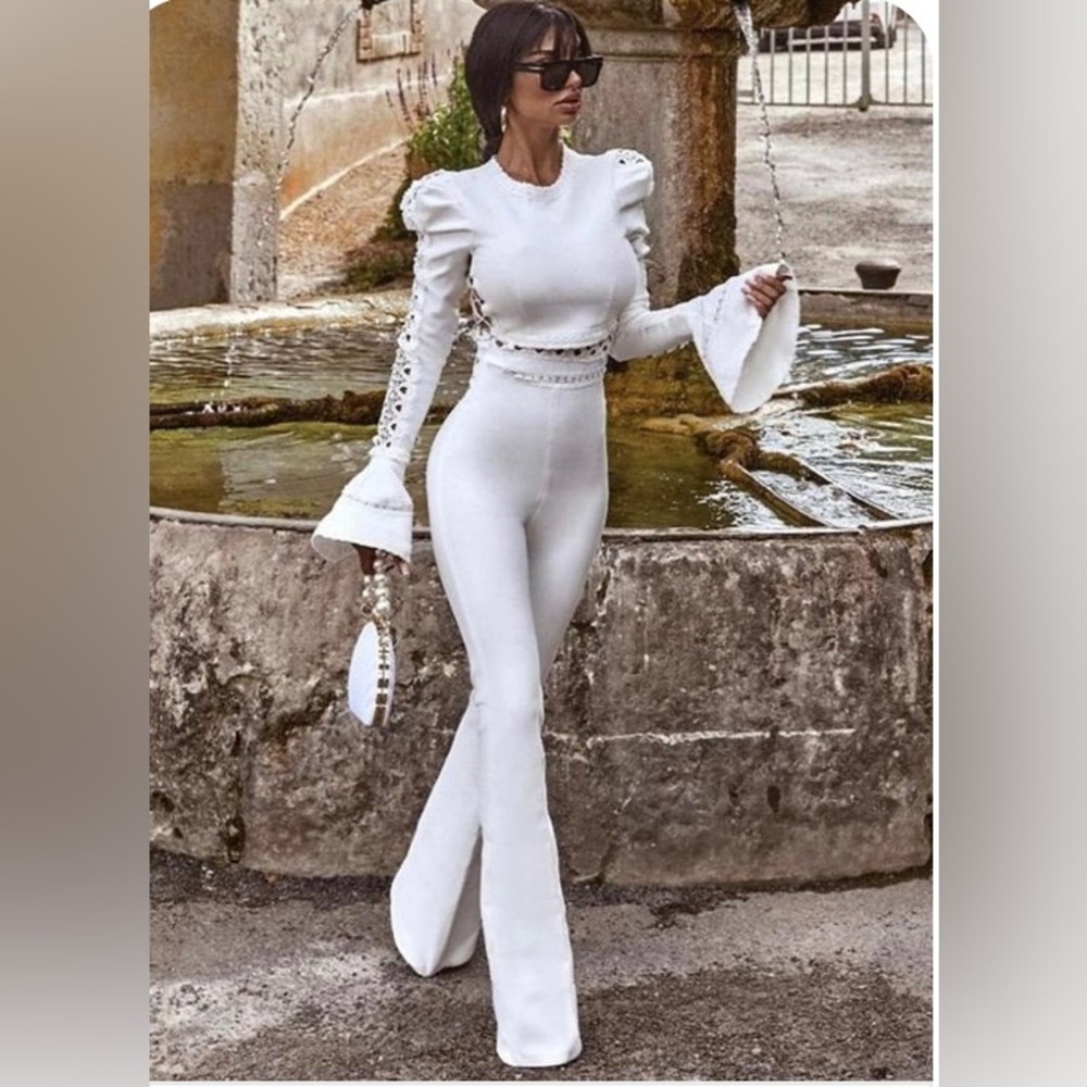 Mura Boutique White Jumpsuit